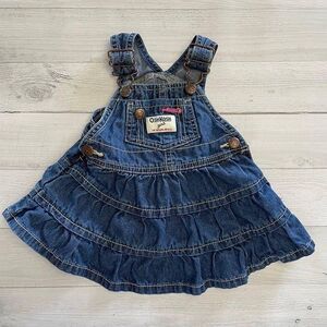 OshKosh B’Gosh  girl denim jumper 6‎ months
